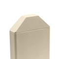LMT 7/8" x 3" (0.700" x 2.850" ID) Dog Ear Vinyl Picket Cap for Vinyl Fence Posts (Khaki) - P-78D-KK