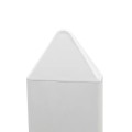 LMT 7/8" x 3" (0.695" x 2.825" ID) Sharp Vinyl Picket Cap for Vinyl Fence Posts (White) - 1066W