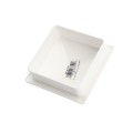 4" x 4" Sq Flat External Vinyl Post Cap (White) - Bufftech 70414