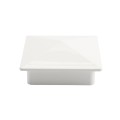 4" x 4" Sq Flat External Vinyl Post Cap (White) - Bufftech 70414