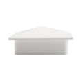 4" x 4" Sq Flat External Vinyl Post Cap (White) - Bufftech 70414