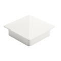 4" x 4" Sq Flat External Vinyl Post Cap (White) - Bufftech 70414