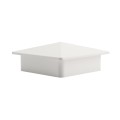 4" x 4" Sq Flat External Vinyl Post Cap (White) - Bufftech 70414