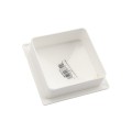 4" x 4" Sq Flat External Vinyl Post Cap (White) - Bufftech 70414