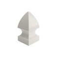 5" x 5" Sq. Gothic Vinyl Post Cap - White LMT 1312-W (PostCaps)