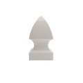 5" x 5" Sq. Gothic Vinyl Post Cap - White LMT 1312-W (PostCaps)