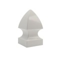 5" x 5" Sq. Gothic Vinyl Post Cap - White LMT 1312-W (PostCaps)