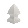 5" x 5" Sq. Gothic Vinyl Post Cap - White LMT 1312-W (PostCaps)