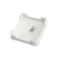 5" x 5" Sq Flat Internal Vinyl Post Cap (White) - Bufftech 70417