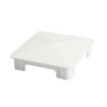 5" x 5" Sq Flat Internal Vinyl Post Cap (White) - Bufftech 70417