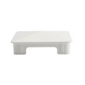 5" x 5" Sq Flat Internal Vinyl Post Cap (White) - Bufftech 70417