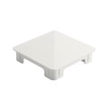 5" x 5" Sq Flat Internal Vinyl Post Cap (White) - Bufftech 70417