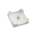 5" x 5" Sq Flat Internal Vinyl Post Cap (White) - Bufftech 70417