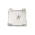 5" x 5" Sq Flat Internal Vinyl Post Cap (White) - Bufftech 70417