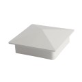 5" x 5" Sq Flat External Vinyl Post Cap (White) - Bufftech 70418
