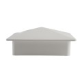 5" x 5" Sq Flat External Vinyl Post Cap (White) - Bufftech 70418