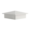 5" x 5" Sq Flat External Vinyl Post Cap (White) - Bufftech 70418