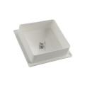 5" x 5" Sq Flat External Vinyl Post Cap (White) - Bufftech 70418