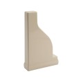 LMT 1 1/2" x 5 1/2" External Pergola Vinyl End Cap for Vinyl Fence Posts (Almond) - A-155P-ALMOND