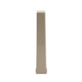 LMT 1 1/2" x 5 1/2" External Pergola Vinyl End Cap for Vinyl Fence Posts (Almond) - A-155P-ALMOND