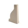 LMT 1 1/2" x 5 1/2" External Pergola Vinyl End Cap for Vinyl Fence Posts (Almond) - A-155P-ALMOND