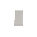 LMT 1 3/4" x 1 3/4" External Pergola Vinyl End Cap for Vinyl Fence Posts (White) - A-175P-WHITE