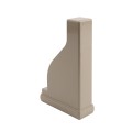 LMT 2" x 6" External Pergola Vinyl End Cap for Vinyl Fence Posts (Khaki) - A-206P-KHAKI