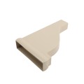 LMT 2" x 8" External Pergola Vinyl End Cap for Vinyl Fence Posts (Almond) - A-208P-ALMOND