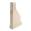LMT 2" x 8" External Pergola Vinyl End Cap for Vinyl Fence Posts (Khaki) - A-208P-KHAKI