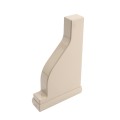 LMT 2" x 8" External Pergola Vinyl End Cap for Vinyl Fence Posts (Khaki) - A-208P-KHAKI