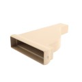 LMT 2" x 8" External Pergola Vinyl End Cap for Vinyl Fence Posts (Khaki) - A-208P-KHAKI