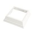 LMT 5" Sq. One-Piece Post Trim Skirt for Vinyl Fence Post (White) - A-55TR-WHITE