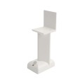 LMT A-ARS-WHITE 2 Piece Foot Block Rail Support For Vinyl Railing - White