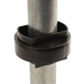 5" Adjustable 2-Piece Post Socket Adjustable Vinyl Fence Donut Post Leveling Collar For 2 3/8" Round Posts - APSB-238