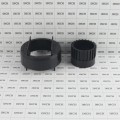 4" Adjustable 2-Piece Post Socket Adjustable Vinyl Fence Donut Post Leveling Collar 1 7/8" Round Posts- APSB4