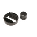 5" Adjustable 2-Piece Post Socket Adjustable Vinyl Fence Donut Post Leveling Collar 1 7/8" Round Posts- APSB5