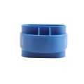 Blue Professional Vinyl Fence Super Donut For 5" x 5" Vinyl Post and 2" (1 7/8" OD) Pipe No Dig Vinyl Fence Post Leveling Collar