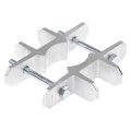 Bufftech 5" x 5" Post EZ Set Brackets for 1 7/8" or 2" Round Posts (Pair)