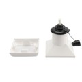 LMT BuzzCap 5" x 5" or 4" x 4" Mosquito Torch Post Cap - White (PostCaps)