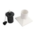 LMT BuzzCap 5" x 5" or 4" x 4" Mosquito Torch Post Cap - White (PostCaps)