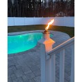 LMT BuzzCap 5" x 5" or 4" x 4" Mosquito Torch Post Cap - White (PostCaps)