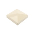 LMT C-5R9NA 5" x 5" External Pyramid Vinyl Post Cap - Almond