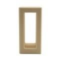 Vinyl Fence Gate Post Insert for Rail Support | 2" x 6" x 4"