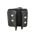 LMT Heavy-Duty Self-Closing Adjustable Gate Hinges for 1 5/8" to 3" [2 7/8" OD] Round Posts to Round Gate Automatic Closing Nylon Hinges (Pair)