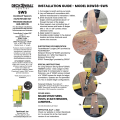 LMT D2W58-L-100 DECK2WALL Ledger Spacer Polypropylene (Bulk Pack 100 ea.)
