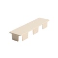 LMT 1 1/2" x 5 1/2" (1.320" x 5.290" Inside Dimension) Internal Vinyl End Cap for Vinyl Fence Rails (Beige) - EC-1555-BEIGE