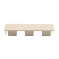 LMT 1 1/2" x 5 1/2" (1.320" x 5.290" Inside Dimension) Internal Vinyl End Cap for Vinyl Fence Rails (Beige) - EC-1555-BEIGE