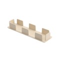 LMT 1 1/2" x 5 1/2" (1.320" x 5.290" Inside Dimension) Internal Vinyl End Cap for Vinyl Fence Rails (Beige) - EC-1555-BEIGE
