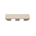 LMT 1 1/2" x 5 1/2" (1.320" x 5.290" Inside Dimension) Internal Vinyl End Cap for Vinyl Fence Rails (Khaki) - EC-1555-KHAKI