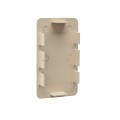 LMT 2" x 3 1/2" (1.750" x 3.250" ID) Internal Vinyl End Cap for Vinyl Fence Posts (Almond) - EC-235-ALMOND (EndCaps)